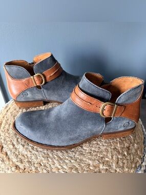 Born Kati Blue Ankle Booties